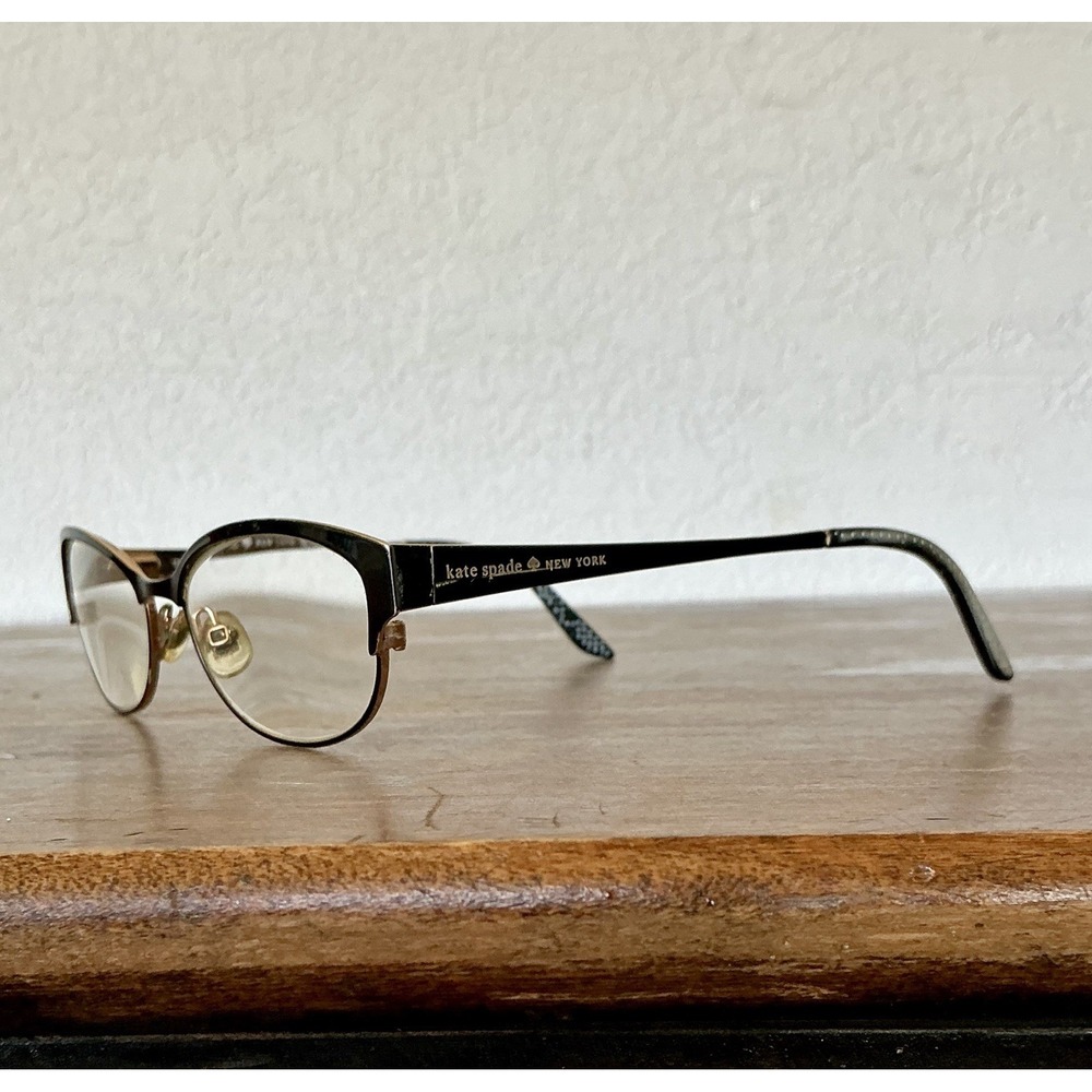 Kate Spade New York Eyeglasses Camelot 0006 Frame Only Black Polka Dot 50-15-135
